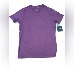 NWT 01 Algo Performance Striped V-Neck Shirt Sz XS